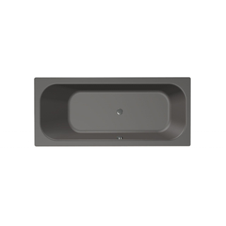 Xenz Aruba Ligbad - 170x75x48 - afvoer Midden - acryl - antraciet