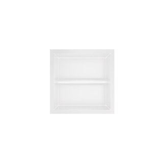 Hotbath &MORE Support de rouleau de papier toilette encastré 16x16x13cm Mat blanc