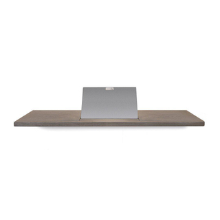 Étagère de baignoire Looox Wood collection 78cm avec support inox brossé chêne inox brossé