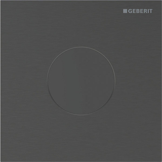 Geberit type 40 urinioir bedieningsplaat - 230V- rond - zwart chr./geb/easy-to-cl.