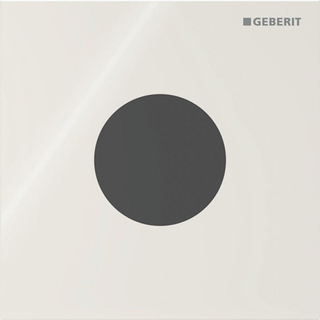 Plaque de commande Geberit type 40 urinoir - batterie - ronde - gris sable