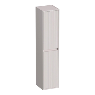 BRAUER Adore Wavy armoire haute 160 avec 2 portes sans poignée ouvrant à gauche ou à droite mat sable