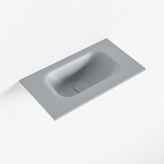 Mondiaz EDEN Plan sous vasque - 40x23x0.9cm - vasque au centre - sans trou de robinet - Solid Surface - pour meuble lave-main - Plata