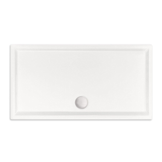 Xenz mariana receveur de douche 90x80x4cm rectangulaire acrylique blanc