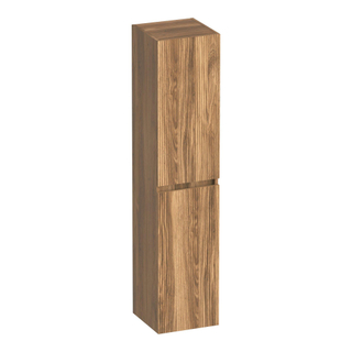 BRAUER Joy Wavy Hoge kast - 160x35x35cm - 1 deur - links- of rechtsdraaiend - greeploos - Honey