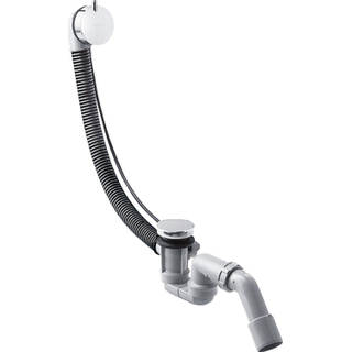 Hansgrohe Flexaplus S vidage baignoire avec trop plein et bonde avec tuyau flexible pour bain standard chrome