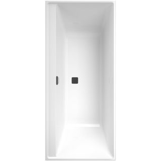 Villeroy & Boch Collaro Baignoire rectangulaire 170x75cm avec bonde de vidage noir mat Blanc