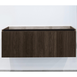 Adema Holz meuble sous vasque 120cm 1 tiroir sans poignée bois toffee