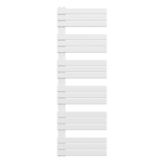 Belrad Handdoekradiator - links - aansluiting/comb - 1200X500mm- Zwart