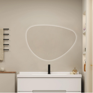 FugaFlow Eccelente Arredo Miroir Sim - 120x80cm - éclairage - chauffage miroir - horizontal/vertical - organique