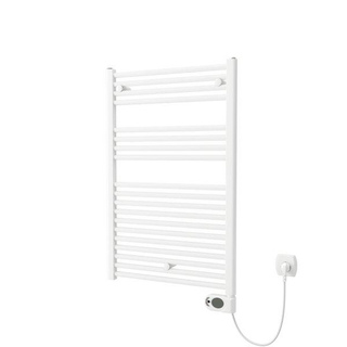Plieger Elba Electrical elektrische designradiator - 942X500mm - met thermostaat - 500w - wit