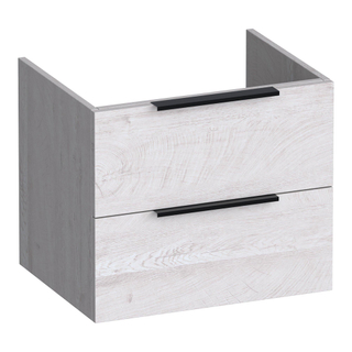 BRAUER Elevate meuble sous lavabo 60 excl. poignées à poser 2 tiroirs softclose et 1 découpe pour le siphon - Forest Seashell