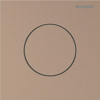Geberit type 40 urinioir bedieningsplaat - pneumatisch - rond - roodgoud /geb/easy-to-cl
