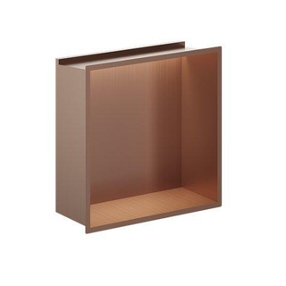 Crosswater Douche Nis - 30.5x30.5cm - LED-lichtstrip - Geborsteld Brons