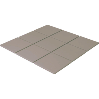 La Mosaic Factory London carreau mosaïque - 30x30cm - carrelage mural et de sol - carré - pleine masse - Porcelaine - mat gris