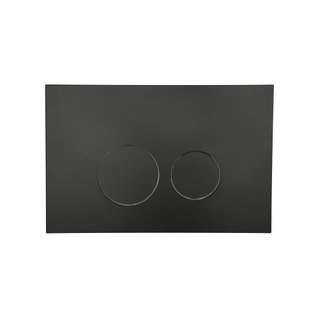 FugaFlow Eccelente Press Plaque de déclenchement DualFlush pour bâti-support Geberit UP320 ABS Rond Noir mat