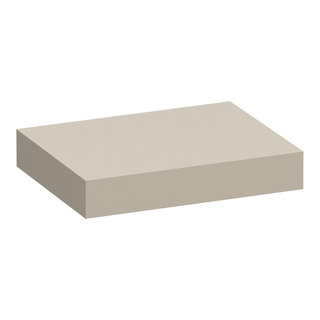 BRAUER Creek topblad vrijhangend - 60x50x10cm - mat beige