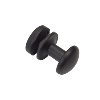 Sanicare Bouton de serviette pour radiateurs design en couleur noire