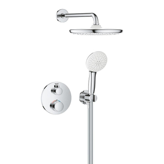 Grohe Tempesta 250 Regendouche set - ronde hoofddouche - incl. douche arm - ronde handdouche - chroom