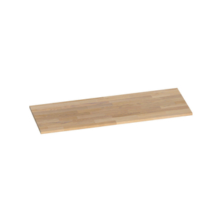 BRAUER natural wood Wastafelblad - 120x46x2cm - zonder kraangat - hout - grey oak