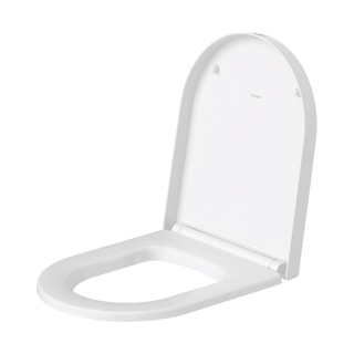 Duravit ME by Starck WC-zitting - 43.8x37.4x4cm - compact - softclose - quickrelease - zijdemat wit TWEEDEKANS