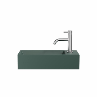 Crosswater Beck Lave-main - 45x20x11cm - 1 trou de robinet - bonde non-obturable - Vert mat
