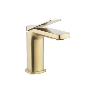 Crosswater Glide II Wastafelkraan opbouw - laag - hendel - geborsteld messing SHOWROOMMODEL