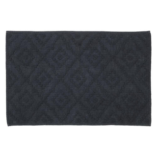 Sealskin aztec tapis de bain 60x90 cm en coton gris foncé
