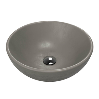 Thebalux Beton Round 2 Waskom - 43x43cm - rond - beton donkergrijs