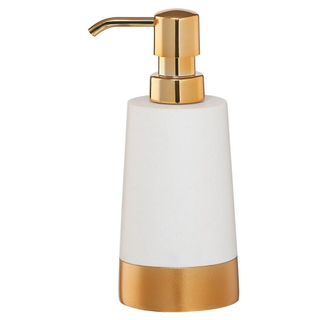 Sealskin Glossy Zeepdispenser Polyresin Goud/Wit OUTLETSTORE