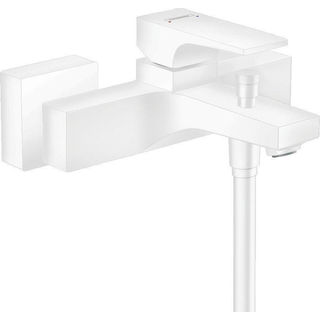 Hansgrohe Metropol Mitigeur bain avec inverseur avec raccords mat blanc
