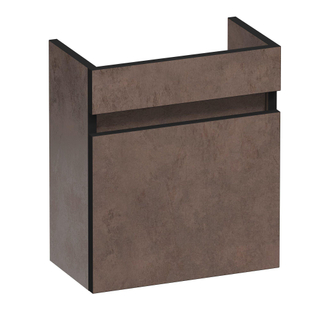 BRAUER Joy Edge fonteinonderkast - 40x45x22cm - met 1 deur greeploos rechtsdraaiend Erosion