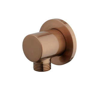 Wiesbaden Coude pour flexible de douche - rond - 1/2" - Bronze cuivre brossé