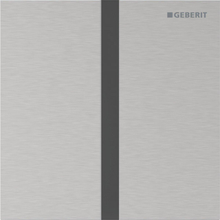 Plaque de commande Geberit type 40 urinoir - batterie - carré - inox geb/easy-to-clean