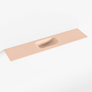 Mondiaz EDEN Fontein - 100x23x0.9cm - wasbak midden - zonder kraangaten - voor toiletmeubel - Solid surface - Rosee