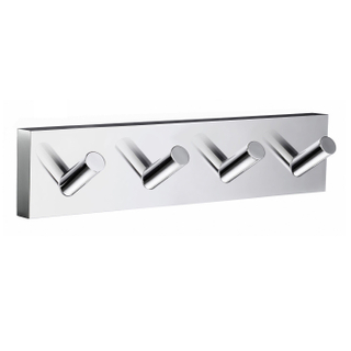 Smedbo House Handdoekhaak - 18x4cm - 4 haken - chroom