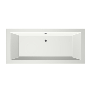 Xenz Society Duobad - 180x80x53 - afvoer Midden - acryl - wit mat