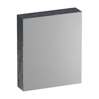 BRAUER Plain spiegelkast 60x70x15cm met 1 linksdraaiende spiegeldeur MFC Metal