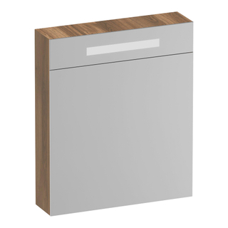 BRAUER Promise Deluxe spiegelkast - 60x70x15cm - met verlichting 1 rechtsdraaiende dubbelzijdige spiegeldeur Honey