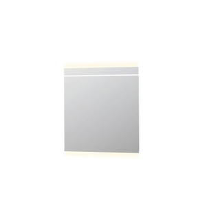 INK SP6 Spiegel - 80x4x80cm - LED horizontaal - boven en onder - colour changing - dimbaar - aluminium Zilver