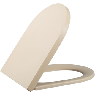 QeramiQ Dely Abattant WC - fermeture douce - démontage rapide - 35mm - beige mat DESTOCKAGE