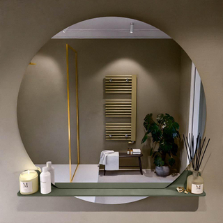 Mondiaz SPOT Miroir de salle de bain - rond 120cm - plan de miroir - couleur Armée