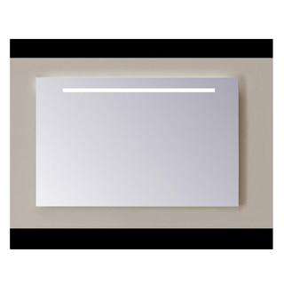Sanicare Q-mirrors miroir sans cadre / PP aiguisé 70 cm 1 x bande horizontale avec LEDs blanc chaud
