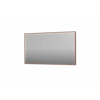 INK SP19 miroir - 140x4x80cm rectangulaire en cadre acier incl dir LED - chauffage - changement de couleur - dimmable et interrupteur - cuivre brossé