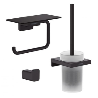 Hansgrohe Addstoris Ensemble d'accessoires WC - 3 pièces - Noir mat