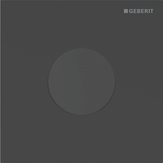 Plaque de commande Geberit type 40 urinoir - batterie - rond - noir mat/ facile à nettoyer