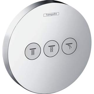 Hansgrohe ShowerSelect S élément de finition pour robinet encastré avec 3 vannes d'arrêt pour 3 fonctions de douche chrome