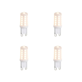 Luedd Lampe LED - lot de 4 - G9 - 3W - 2700K - 250LM - à intensité réglable