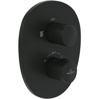 Villeroy & Boch Antao Mitigeur encastré avec robinet d'arrêt - noir mat