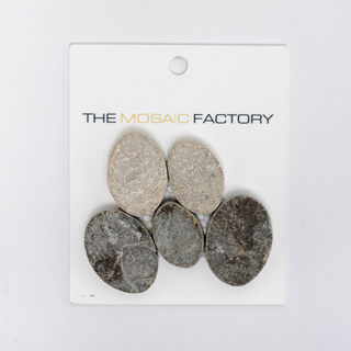 SAMPLE The Mosaic Factory Natural Stone 30x30cm - pour mur et sol pour intérieur et extérieur marmer gris